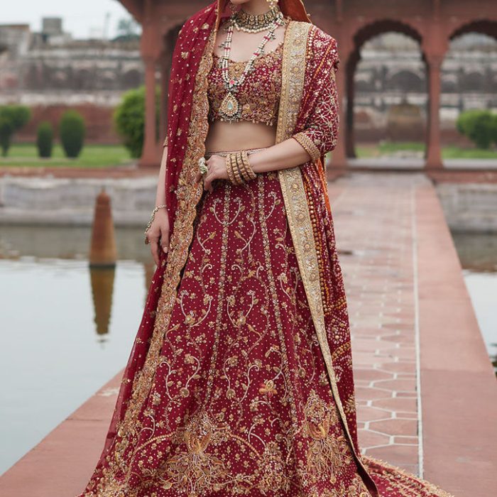 Dia Crimson Lehnga Choli Bridal