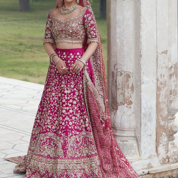 Gul Bano Berry Lehnga Choli Bridal